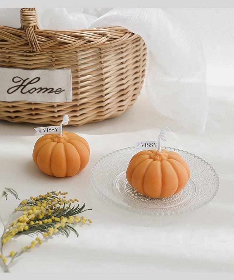 Handmade Pumpkin Aromatherapy Candle