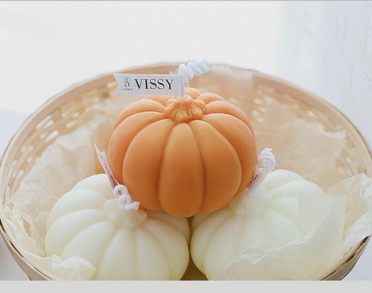Handmade Pumpkin Aromatherapy Candle