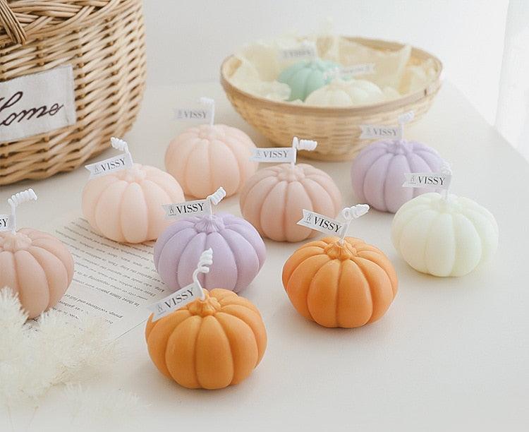 Handmade Pumpkin Aromatherapy Candle