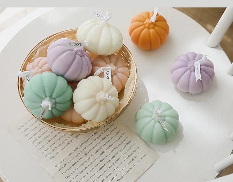 Handmade Pumpkin Aromatherapy Candle