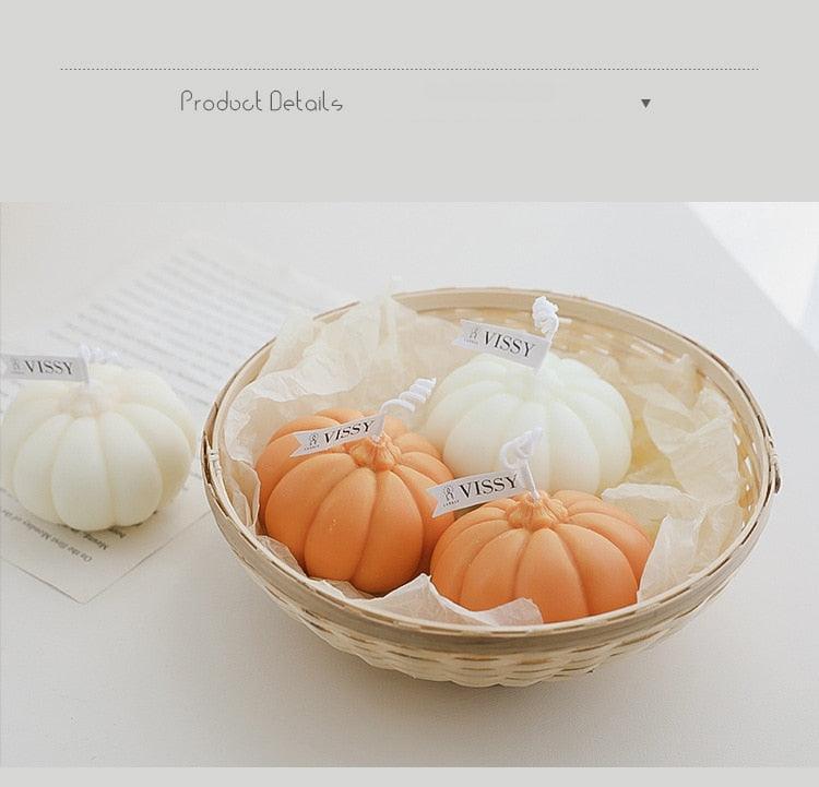 Handmade Pumpkin Aromatherapy Candle