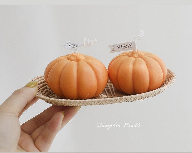 Handmade Pumpkin Aromatherapy Candle